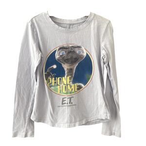 Gap Graphic Long Sleeve Tee - ET Phone Home - Jet Stream Blue - Medium 8